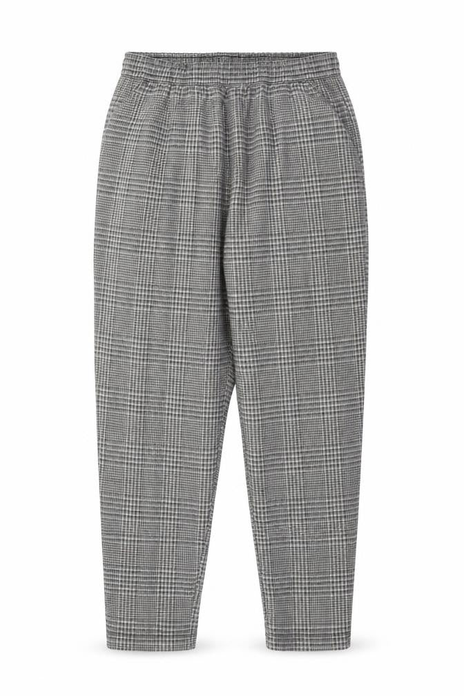 Next Girls Grey Check Trousers, Size 10 Years, Elastic Waist
