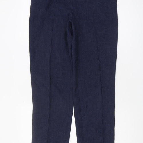 Marks and Spencer Women's Blue Cropped Trousers UK 10