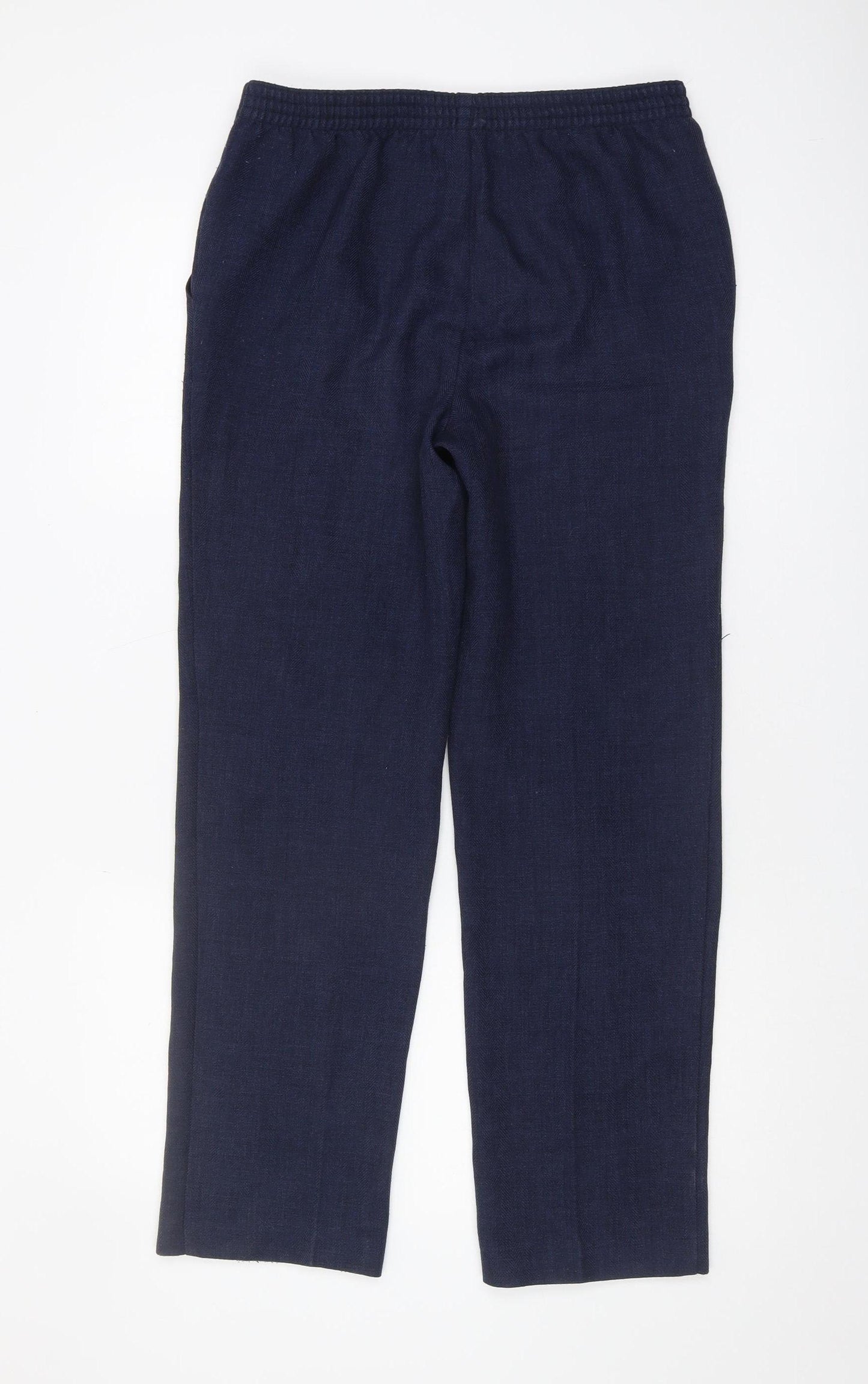 Marks and Spencer Women's Blue Cropped Trousers UK 10