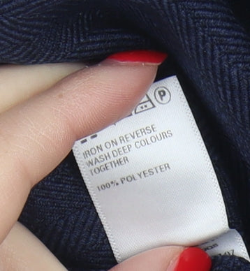 Marks and Spencer Women's Blue Cropped Trousers UK 10