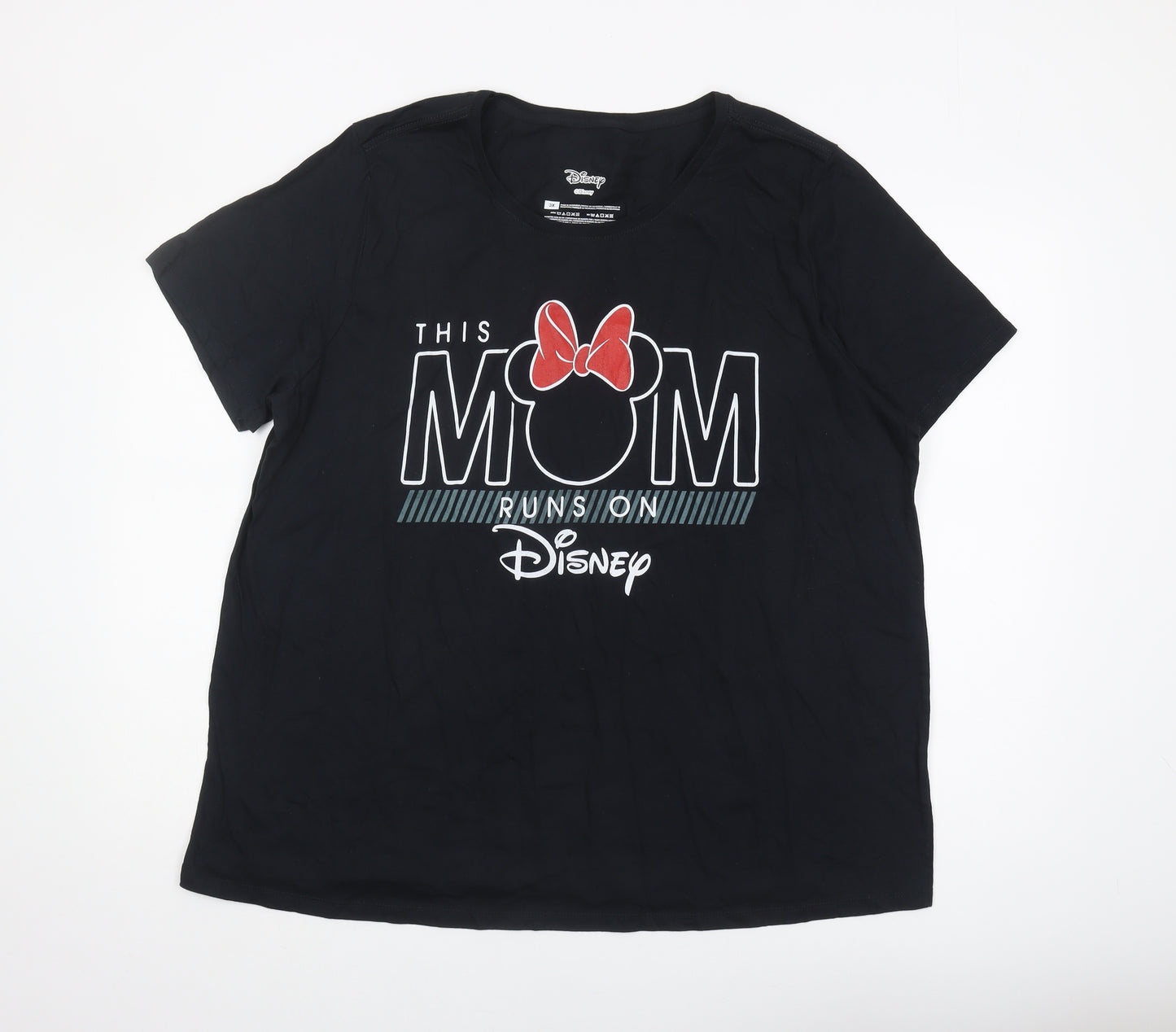 Disney Black Minnie Mouse Women's T-Shirt 3XL