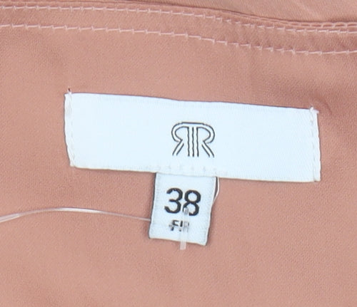 La Redoute Women's Pink Wrap Blouse Size 10