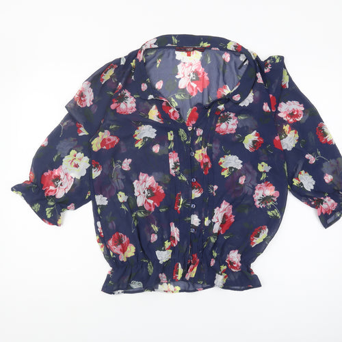 Next Women's Multicoloured Floral Blouse 14 Casual