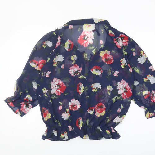 Next Women's Multicoloured Floral Blouse 14 Casual