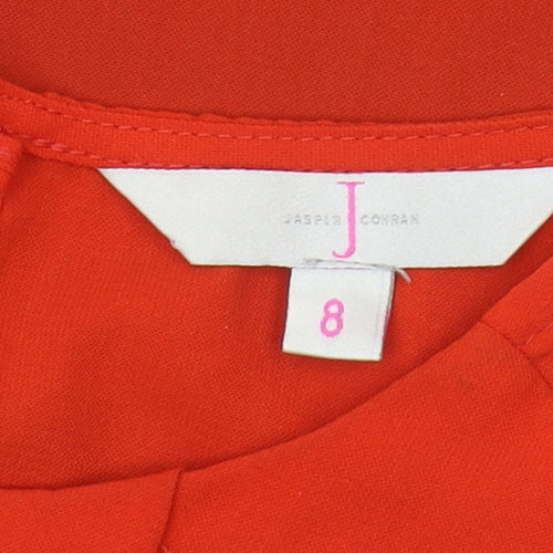 Jasper Conran Women's Red Colourblock Blouse Size 8