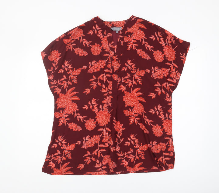 Principles Women's Multicoloured Floral Blouse Size 14