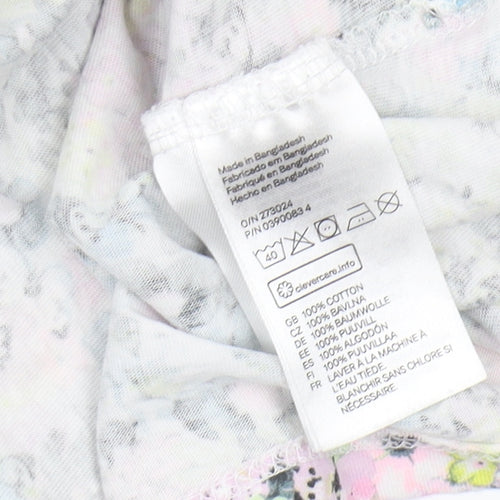 H&M Girls Multicoloured Floral A-Line Dress, Size 7-8Y
