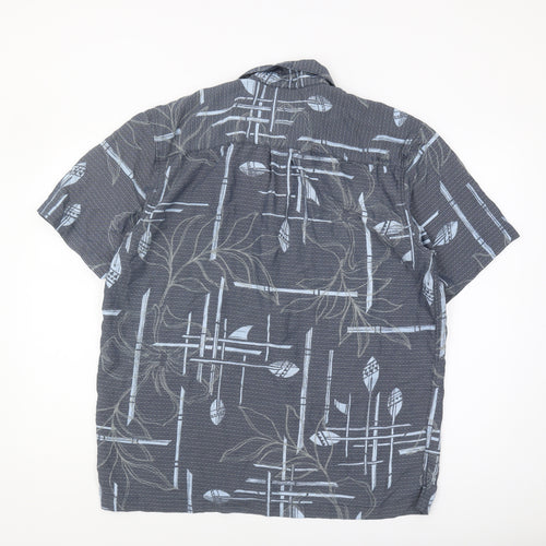 Quiksilver Men’s Blue Geometric Shirt L