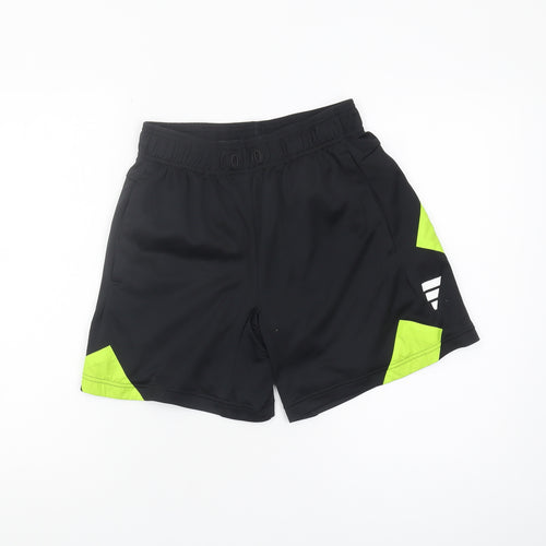 Adidas Men's Black Colourblock Polyester Shorts Size S