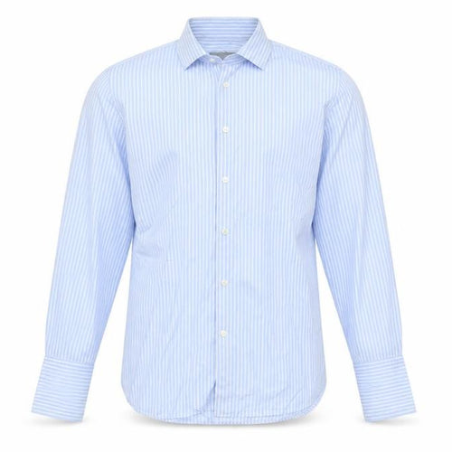 Austin Reed Men's Blue Striped Shirt, Size 15.5, Long Sleeve