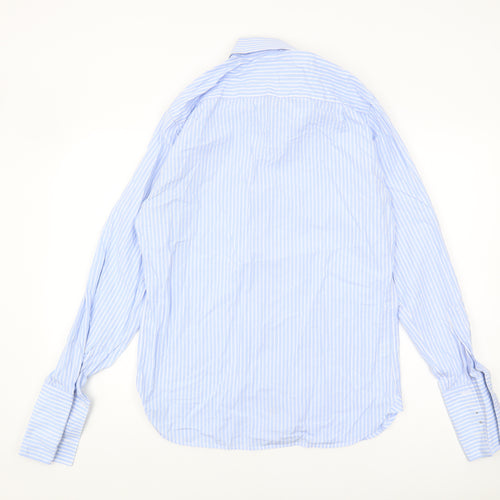 Austin Reed Men's Blue Striped Shirt, Size 15.5, Long Sleeve