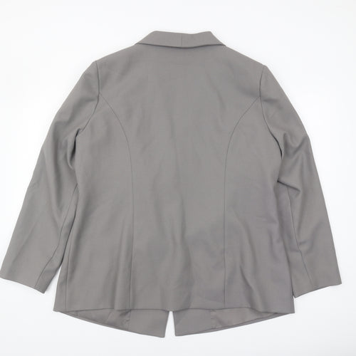 Damart Women's Grey Blazer Size 20 Classic Style