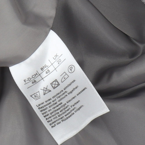 Damart Women's Grey Blazer Size 20 Classic Style