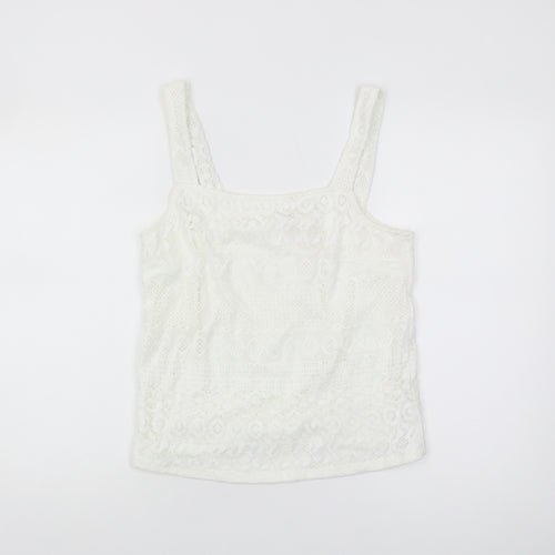 Oasis Women’s White Lace Camisole Tank Top Size S
