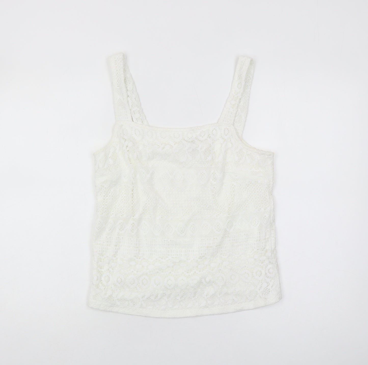 Oasis Women’s White Lace Camisole Tank Top Size S