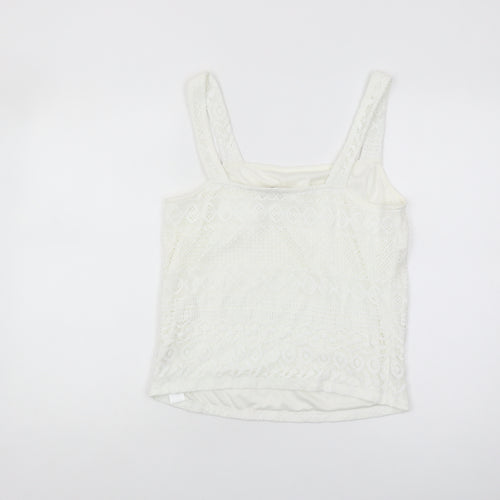 Oasis Women’s White Lace Camisole Tank Top Size S