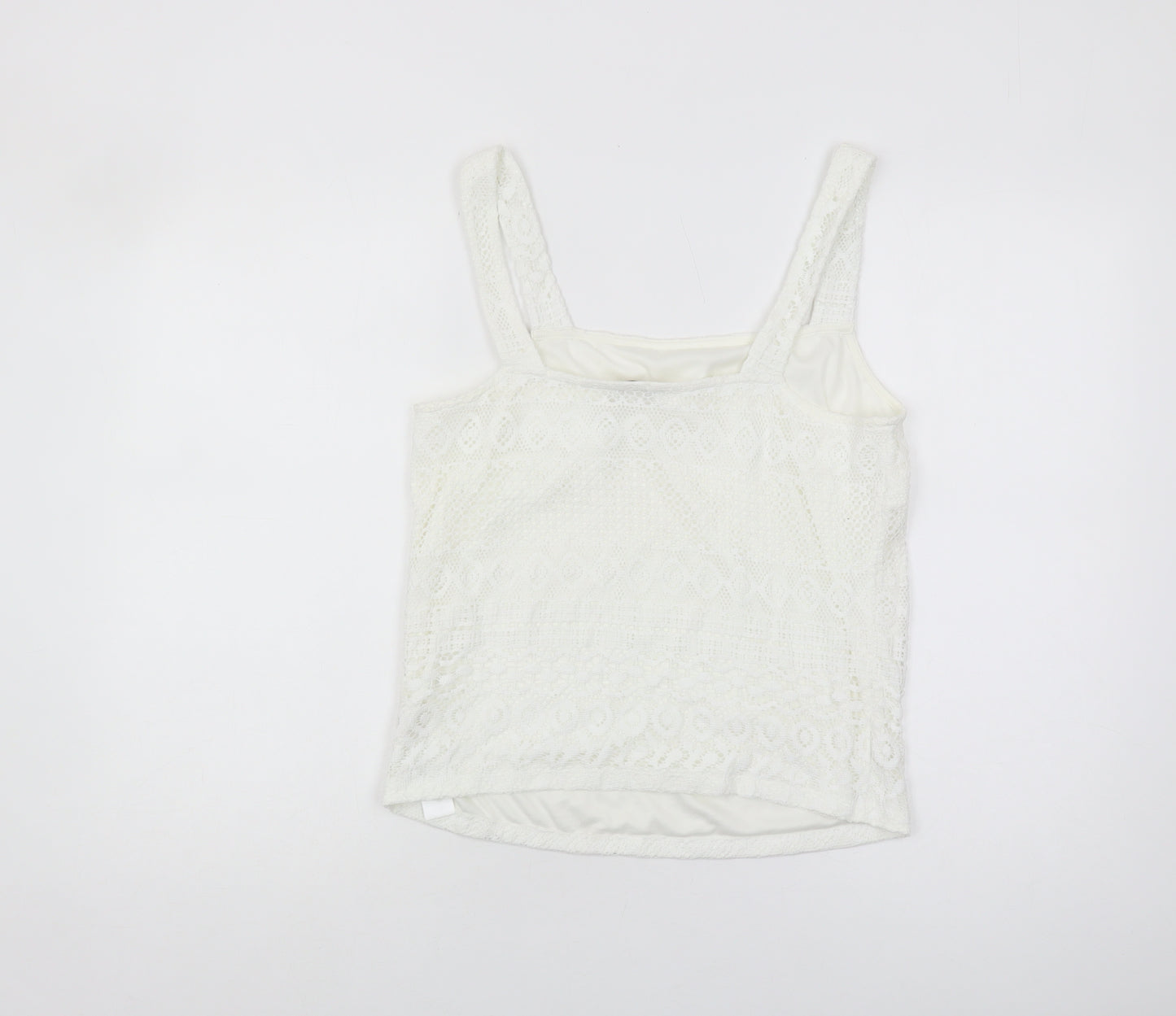 Oasis Women’s White Lace Camisole Tank Top Size S