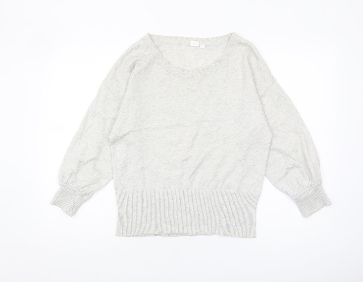 Gap Women's Grey Wool Jumper, Size S, Regular Fit