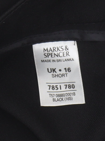 Marks and Spencer Black Women's Trousers Size 16