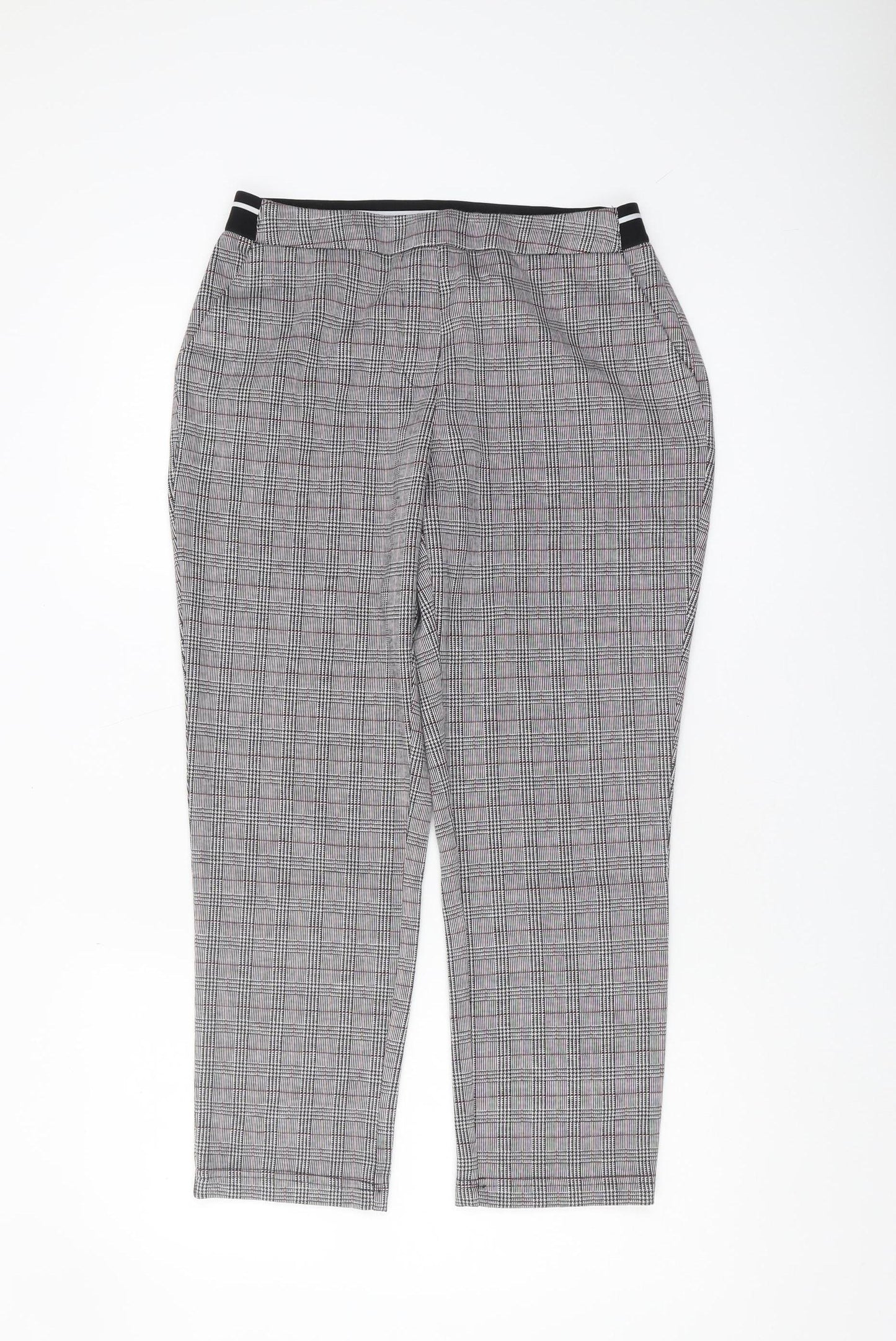 Damart Women's Grey Check Trousers Size 12
