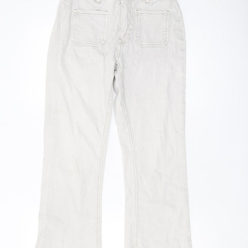 STR Women's Beige Straight Leg Jeans Size 8