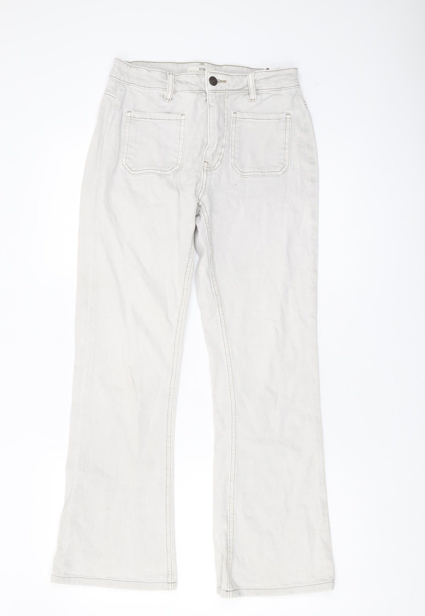 STR Women's Beige Straight Leg Jeans Size 8