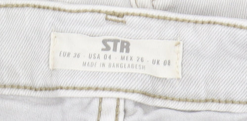 STR Women's Beige Straight Leg Jeans Size 8