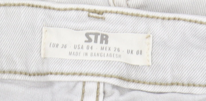 STR Women's Beige Straight Leg Jeans Size 8