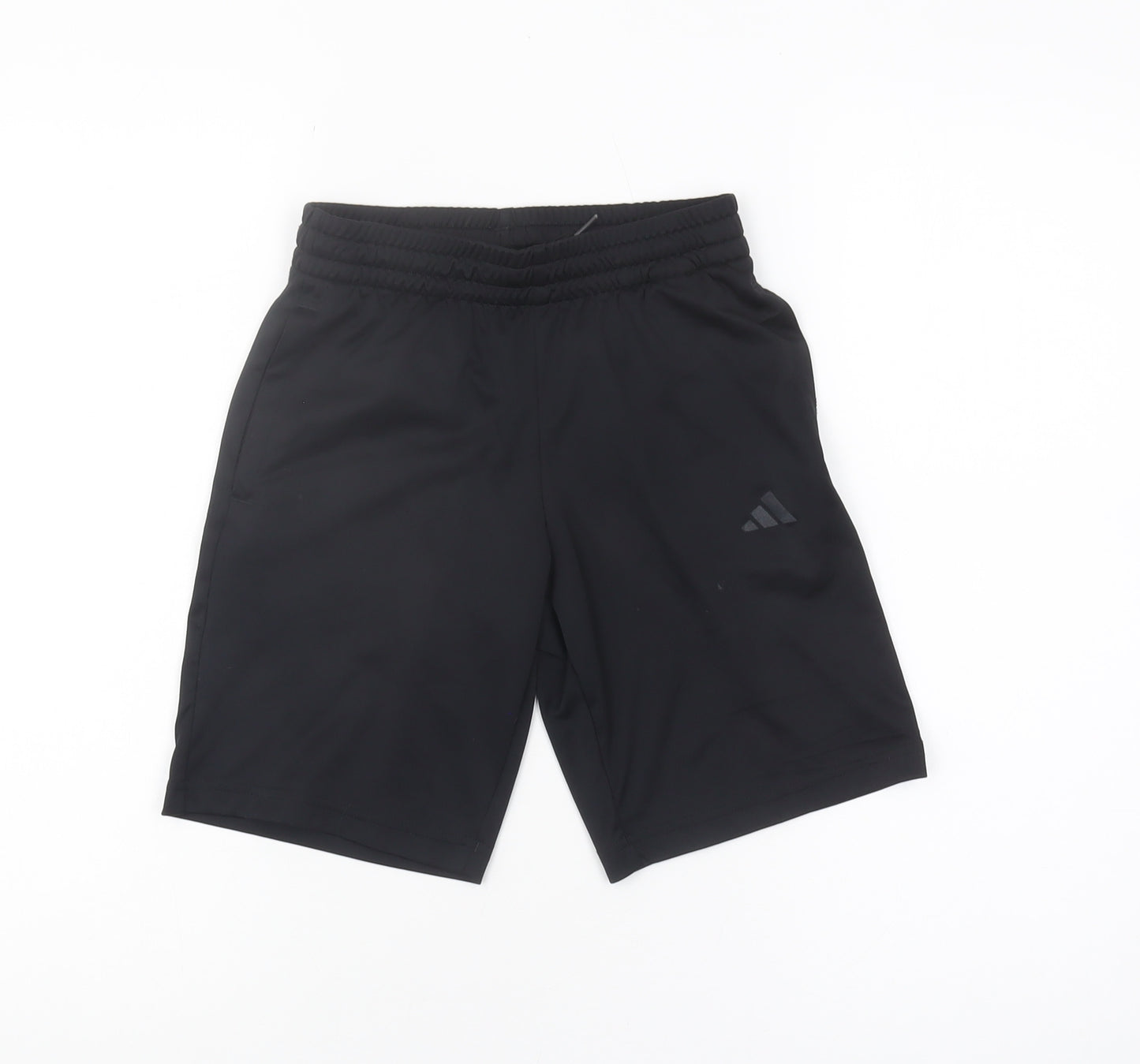 Adidas Boys Black Athletic Shorts 9-10 Years