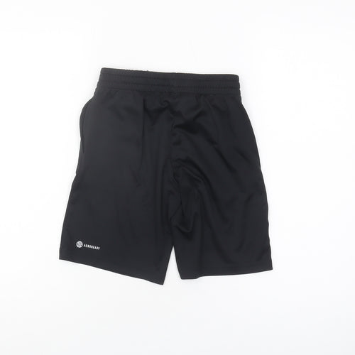 Adidas Boys Black Athletic Shorts 9-10 Years