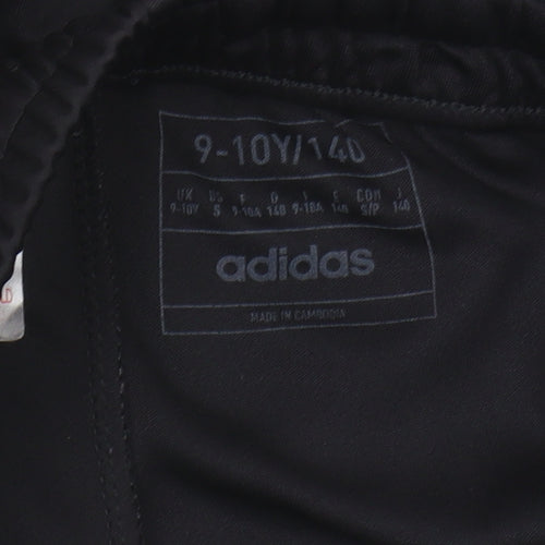 Adidas Boys Black Athletic Shorts 9-10 Years