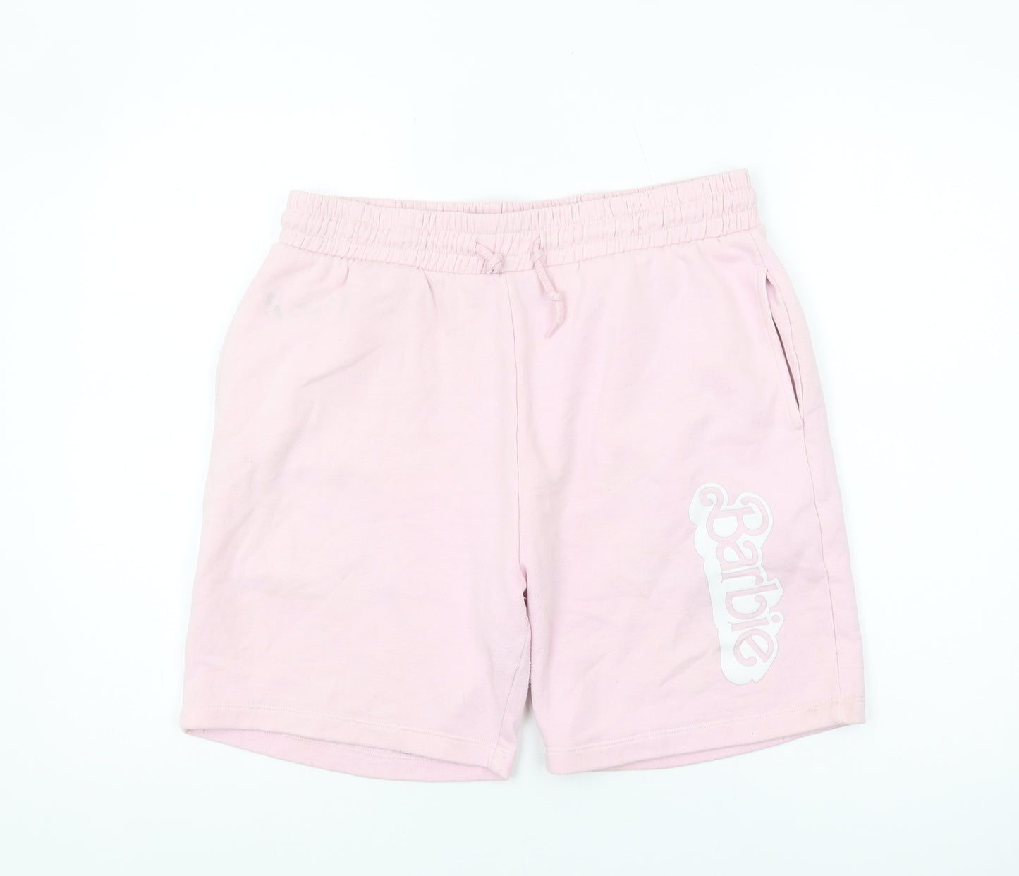 Barbie Pink Women's Sweat Shorts Size M with Logo