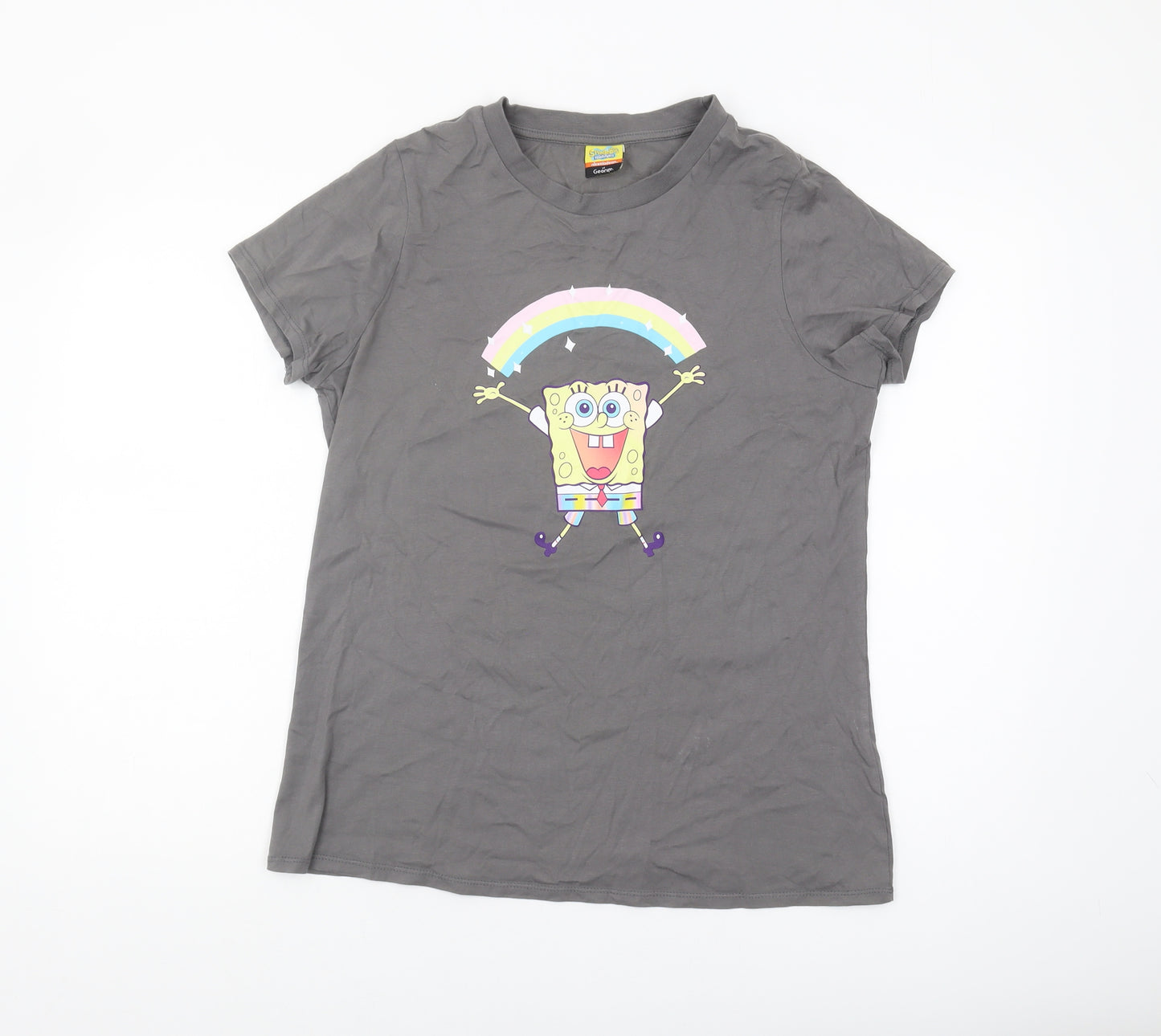 Nickelodeon George Women's Grey SpongeBob T-Shirt
