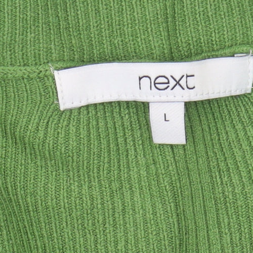 Next Women's Green V-Neck Pullover Jumper, L
