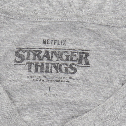 Netflix Stranger Things Men’s Grey T-Shirt L