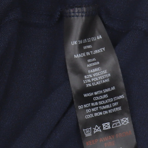 Mauvette Women's Blue Cardigan Size 16