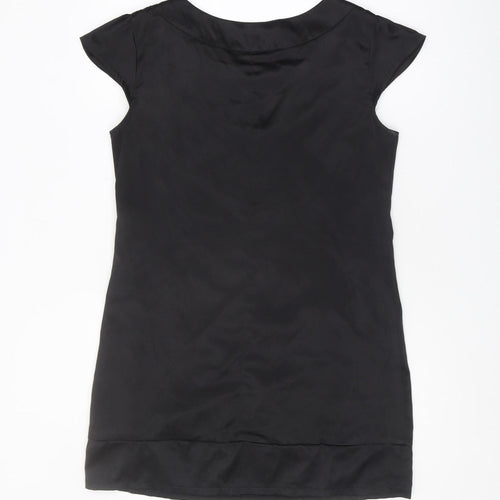 AX Paris Women's Black Beaded Sleeveless Blouse Size 12