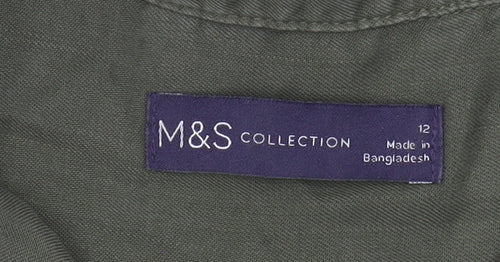 Marks and Spencer Green Women’s Button-Up Shirt