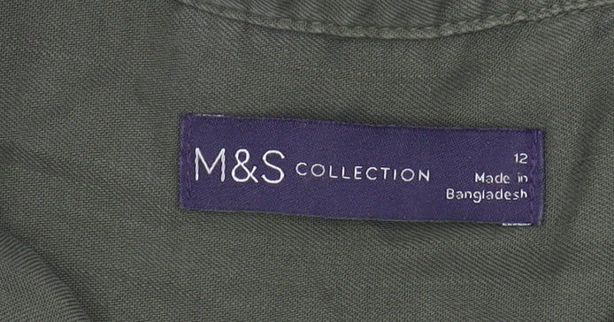 Marks and Spencer Green Women’s Button-Up Shirt