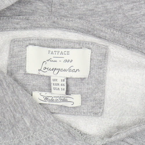 FatFace Women's Grey Pullover Hoodie Size 18