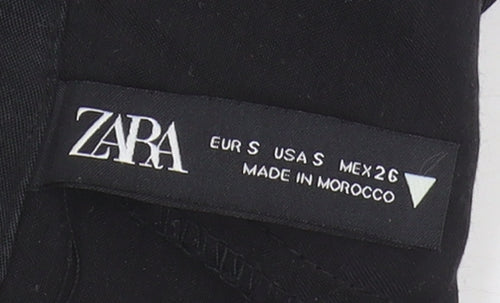 Zara Women's Black Collared Playsuit - Size S