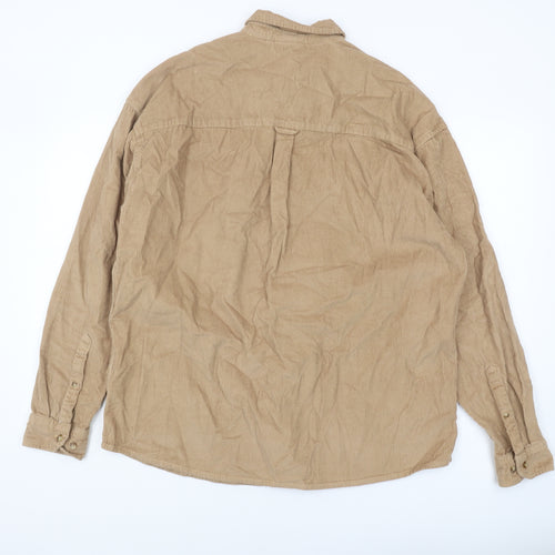 ASOS Men's Brown Corduroy Shirt L