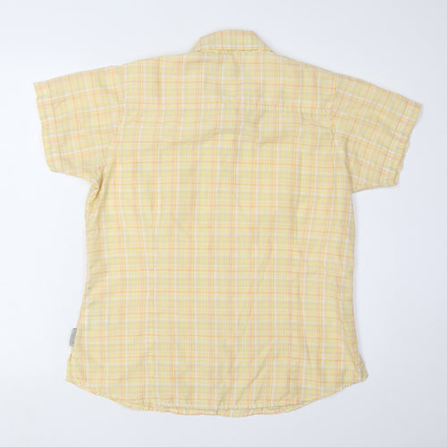 Regatta Women's Yellow Plaid Button-Up Shirt Size 12