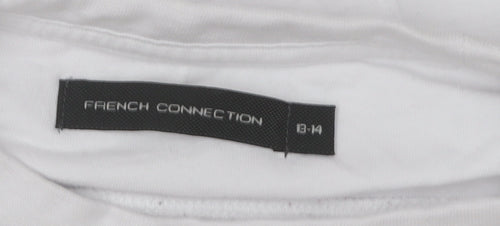 French Connection Boys White Long Sleeve T-Shirt 14 Years