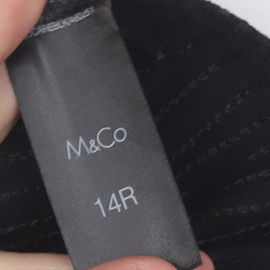 M&Co Women's Black Skinny Trousers Size 14