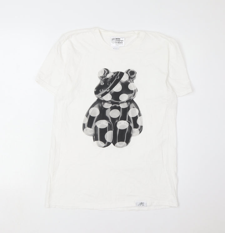 BBC Children in Need White M Bear Graphic T-Shirt