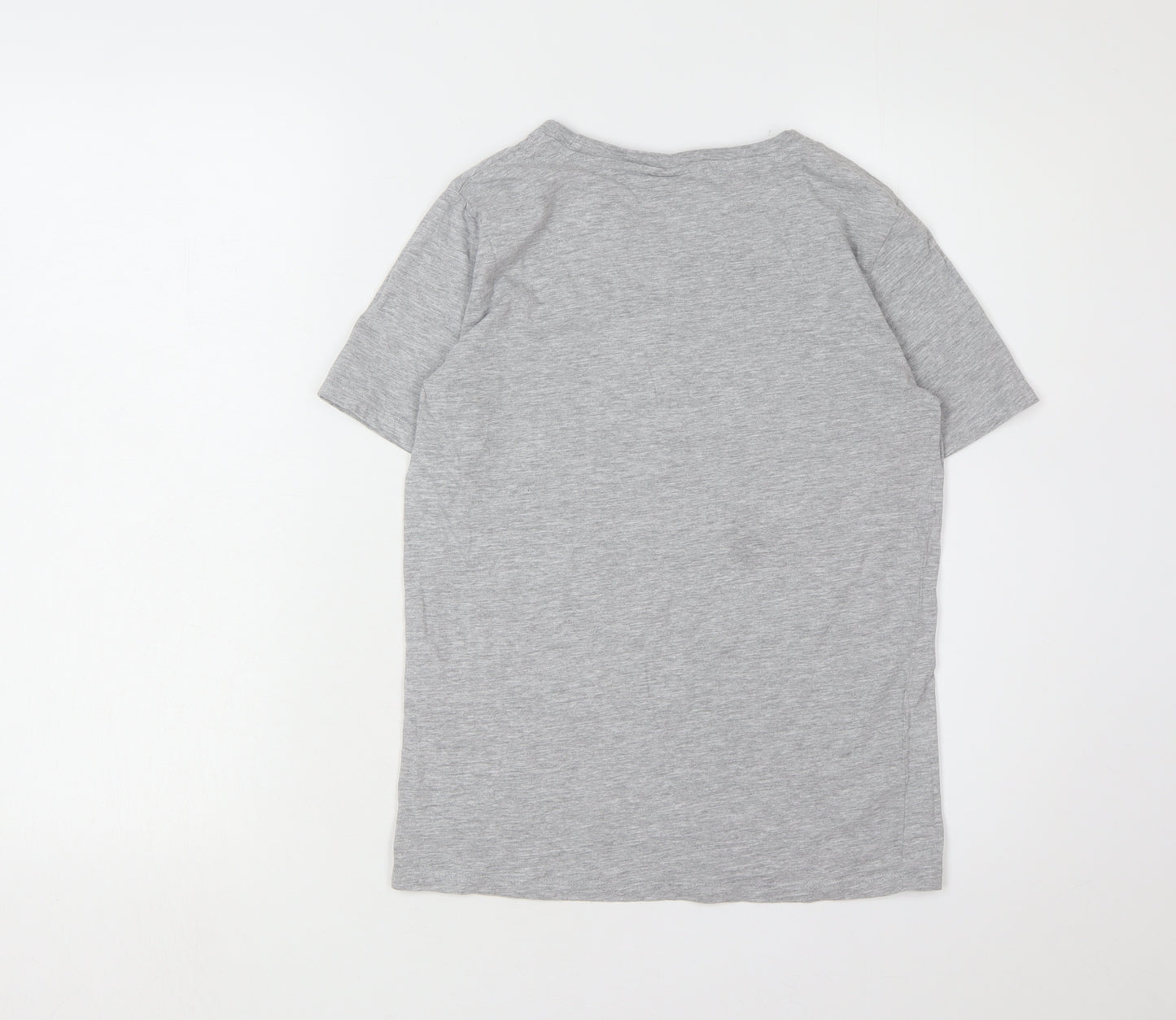 Hype Boys Grey Graphic Logo T-Shirt 13 Years Casual Style