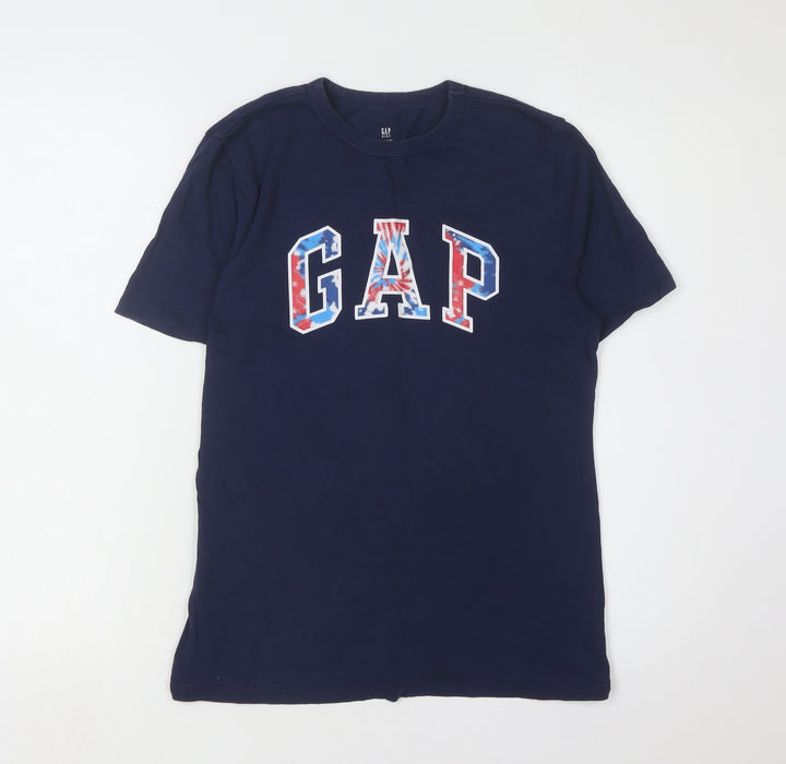 GAP Boys Blue Graphic Print T-Shirt Size 14-15 Years
