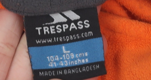 Trespass Men's Orange Fleece Pullover Sweatshirt L