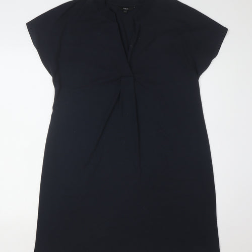 Next Women's Black Size 12 Cap Sleeve Jersey Dress